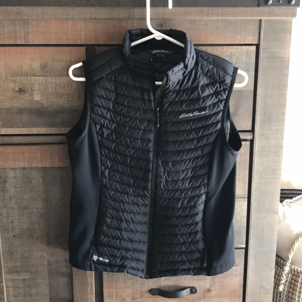 Black Eddie Bauer Down Puffer vest